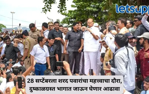 28 सप्टेंबरला शरद पवार दुष्काळी भागांच्या दौऱ्यावर, शेतकऱ्यांच्या बांधावर जाऊन घेणार परिस्थितीचा आढावा